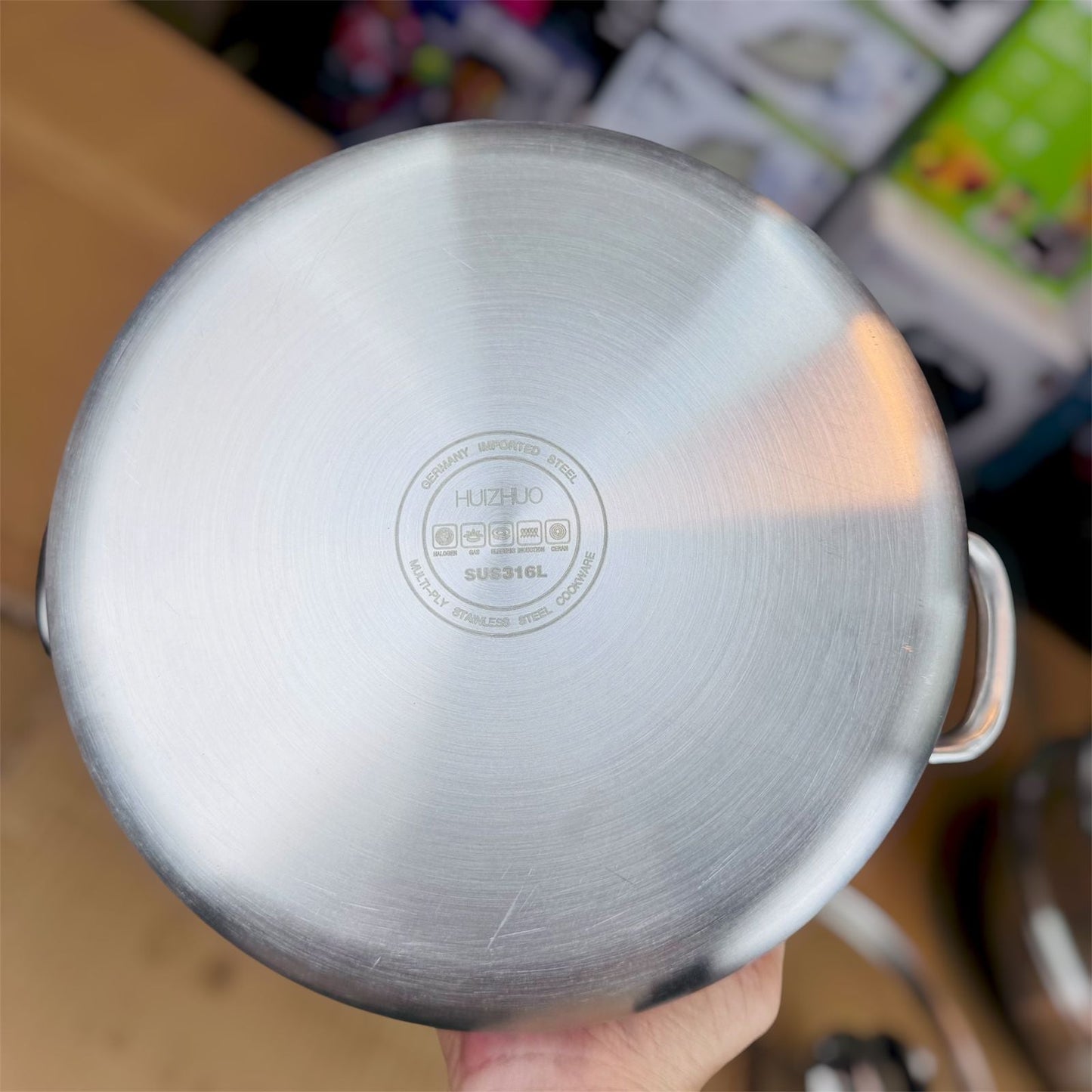 26cm Fish coating stainlees steel fry pan
