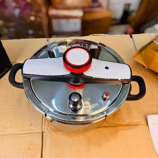 13L Stainless Steel Pressure Cooker (304 SS, Multi-Stove Compatible)