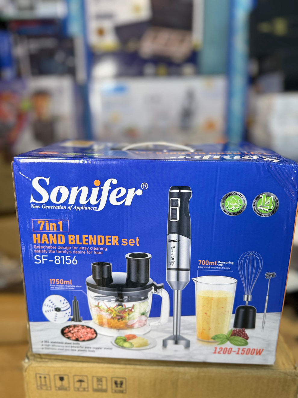 Sonifer SF-8156 7-in-1 Hand Blender Set (1200-1500W)