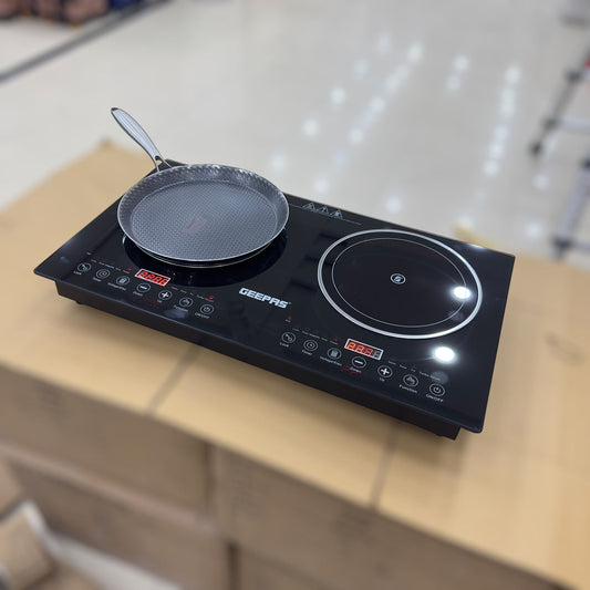 Geepas 2-in-1 Induction & Infrared Double Burner Hot Plate 6130 (4400W)