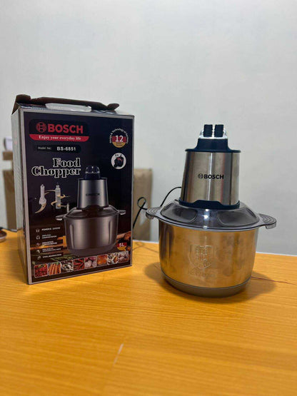 Electric Meat Chopper 6-Blade (Bosch-Style, Germany Lot, 2 Speed)
