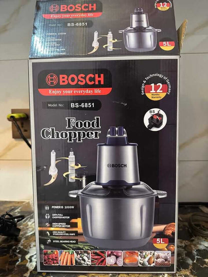 Electric Meat Chopper 6-Blade (Bosch-Style, Germany Lot, 2 Speed)