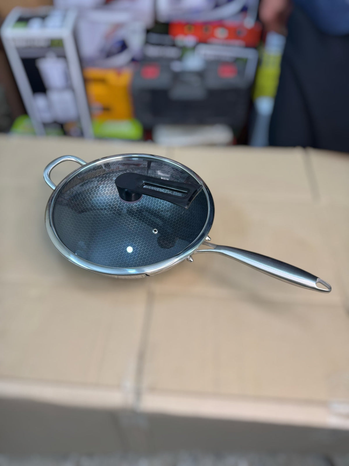 32cm Germany lesser honeycomb fry pan & handi