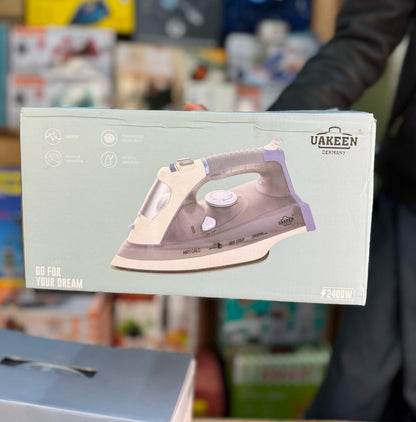 Uakeen Steam Iron ZL-817 with Ceramic Soleplate (Germany Design)