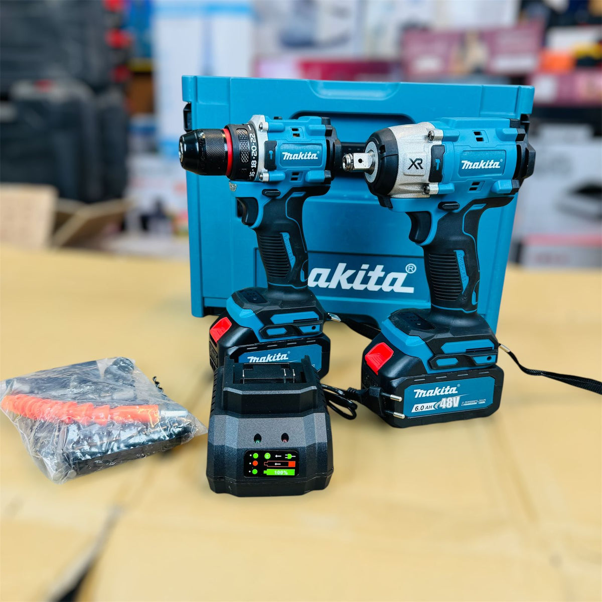 2 in 1 drill & impact with tools set (DeWalt 20V)