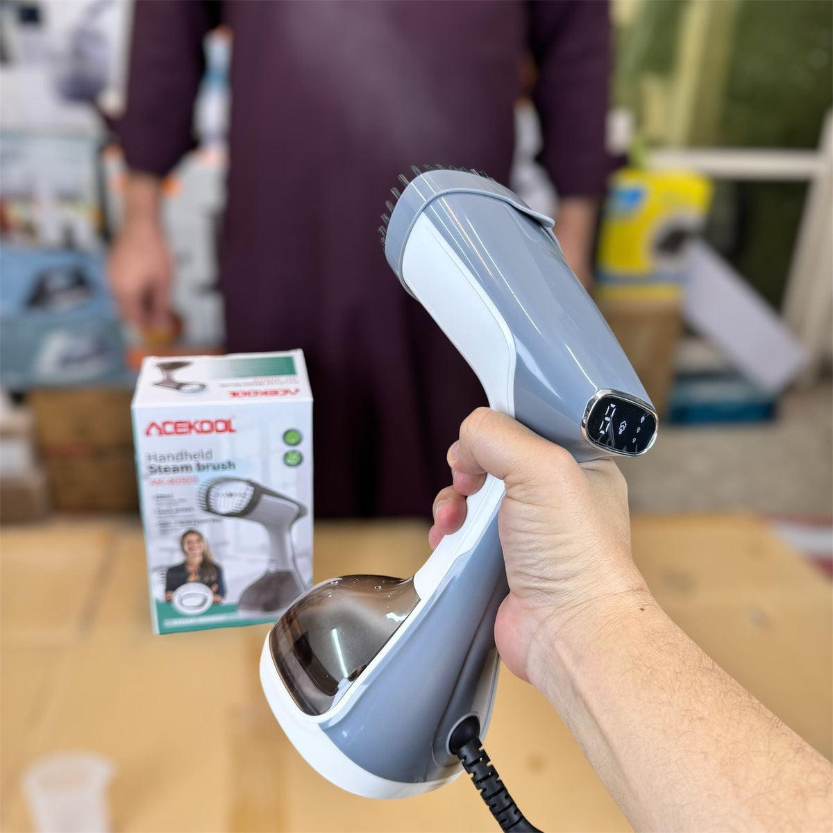 acekool digital torch handheld garment steamer