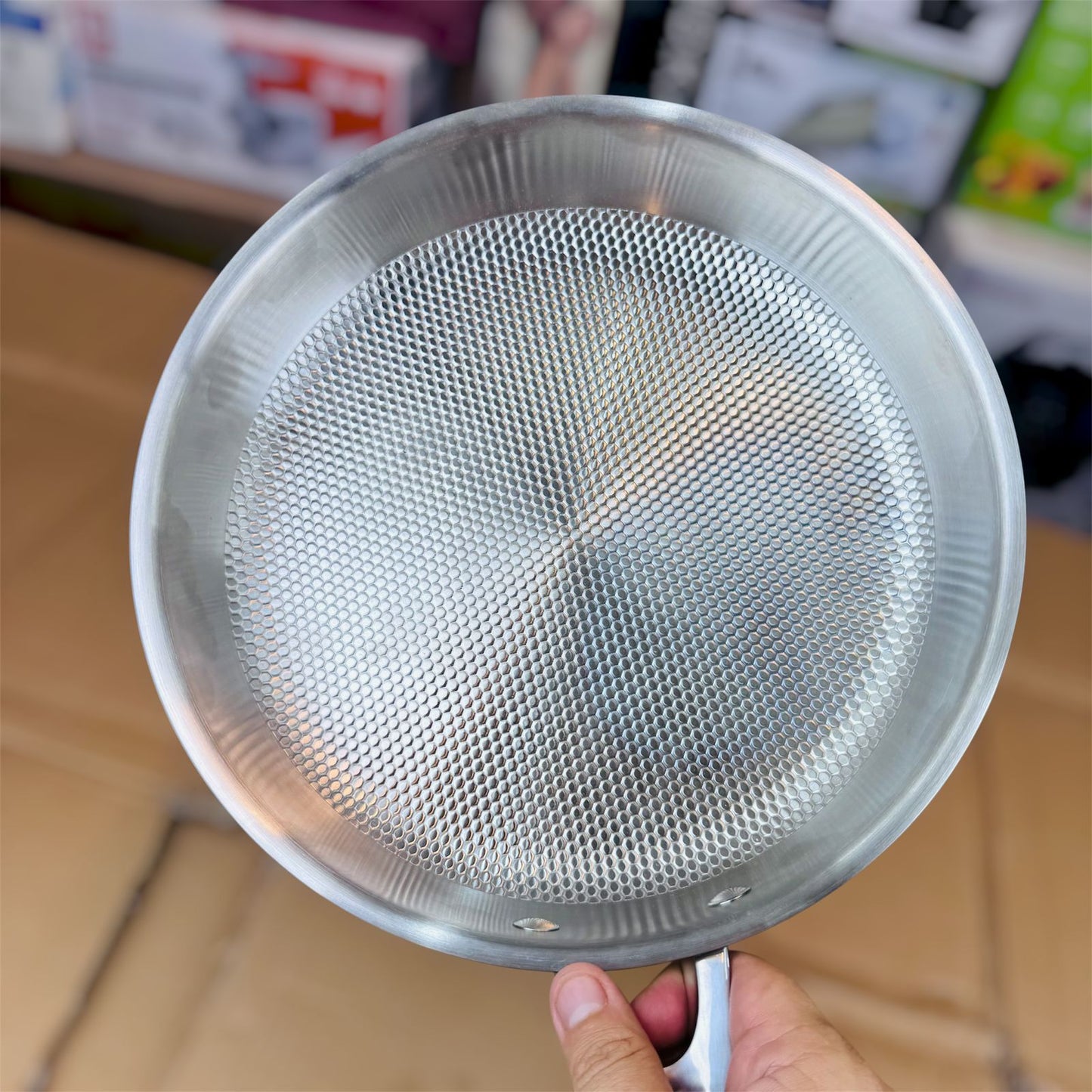 26cm Fish coating stainlees steel fry pan
