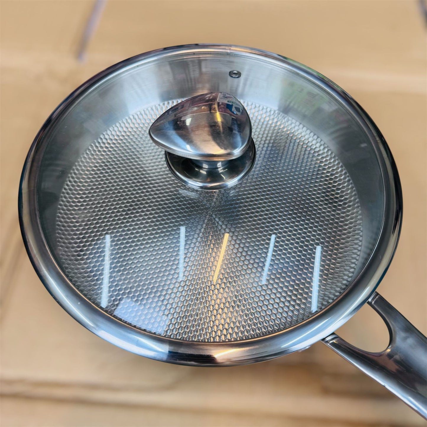 26cm Fish coating stainlees steel fry pan