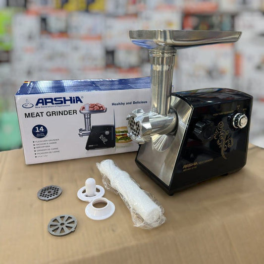 Arshia MG1401-2140 Electric Meat Grinder (2000W, Stainless Steel)
