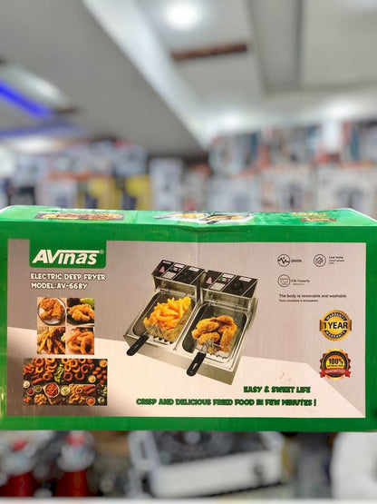Avinas double 6.8L & 6.8L Deep fryer AV_668Y