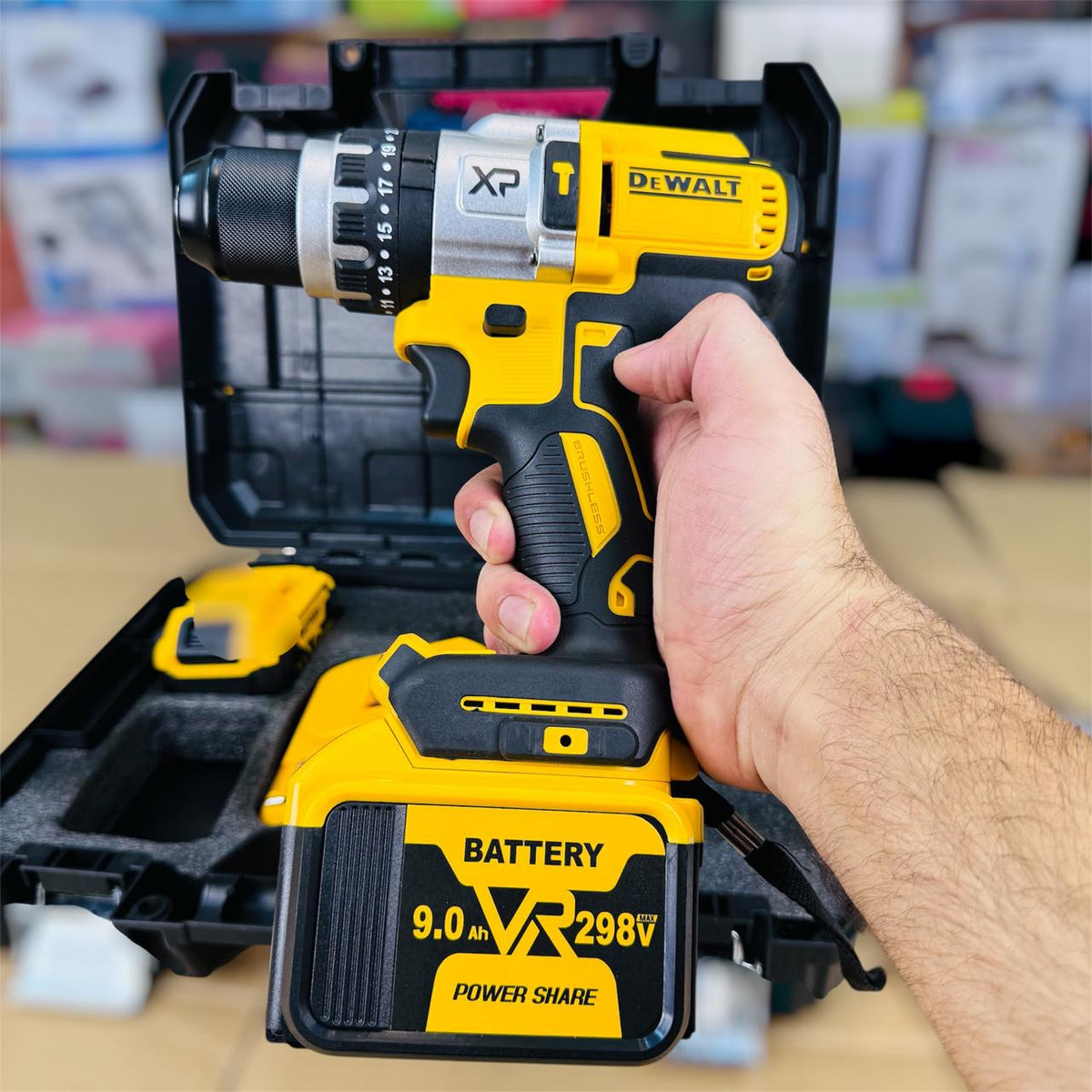 DeWalt 298V Brushless Cordless Drill Machine (Dewalt XR)