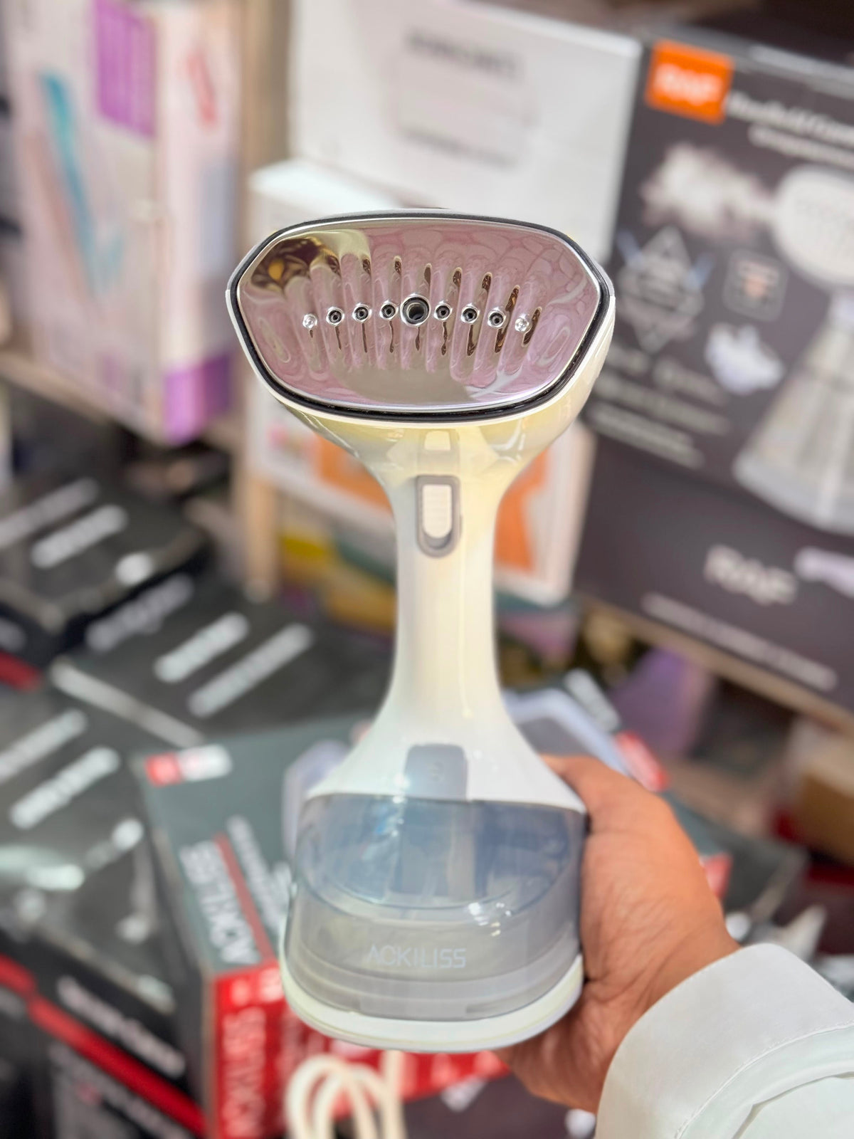 Ackiliss 1500W Handheld Garment Steamer (Continuous Steam)