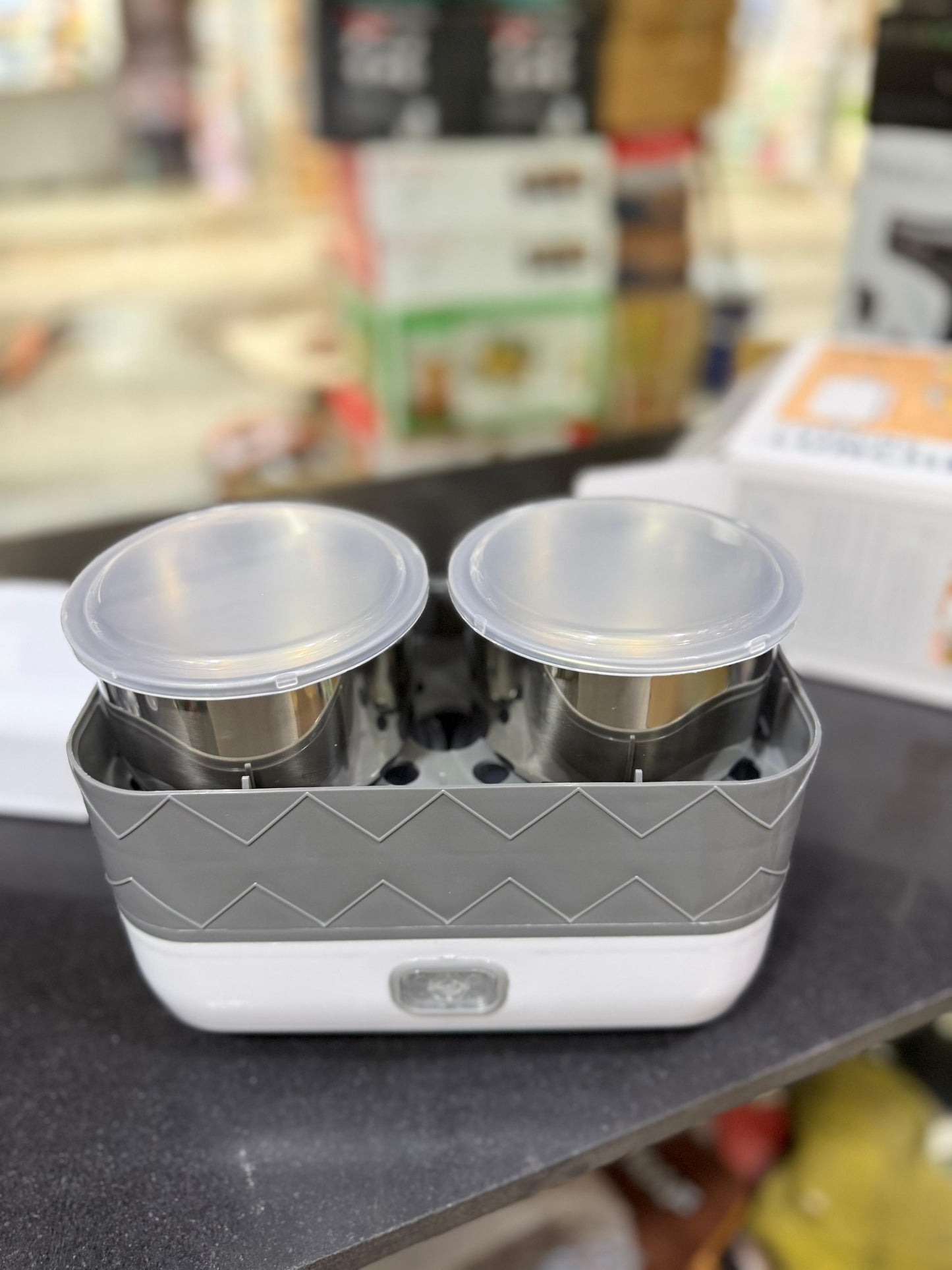Lot imported double layer 4 pots electric lunch box