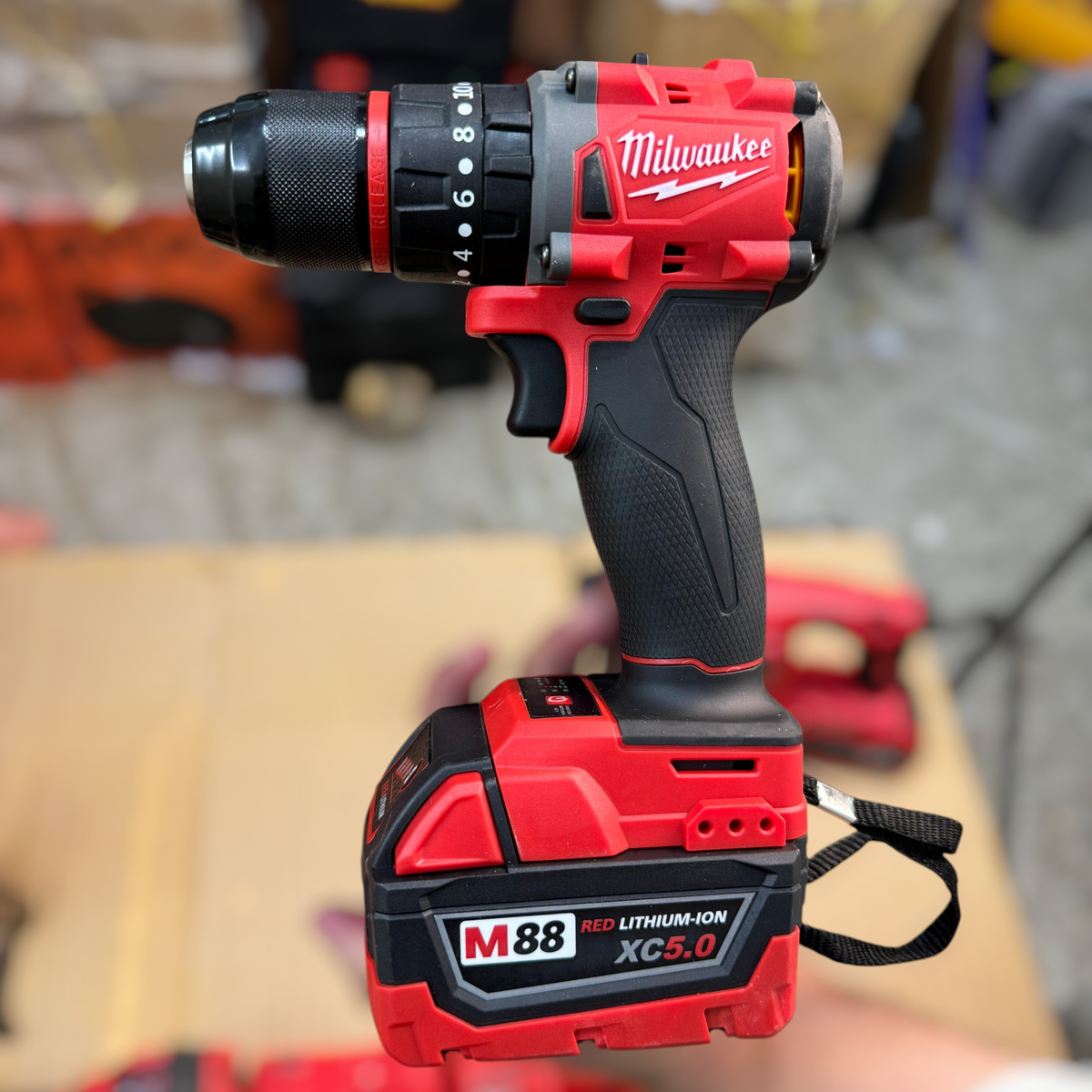 4-in-1 Cordless Brushless Drill Machine Set with Tool Kit (Milwaukee-Style)