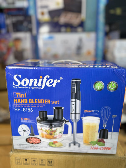 Sonifer SF-8156 7-in-1 Hand Blender Set (1200-1500W)