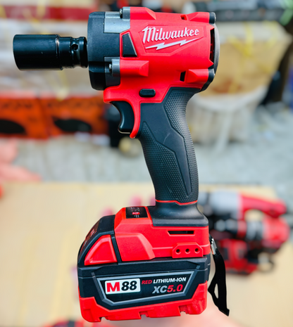4-in-1 Cordless Brushless Drill Machine Set with Tool Kit (Milwaukee-Style)