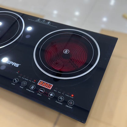 Geepas 2-in-1 Induction & Infrared Double Burner Hot Plate 6130 (4400W)