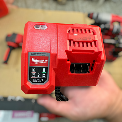 4-in-1 Cordless Brushless Drill Machine Set with Tool Kit (Milwaukee-Style)