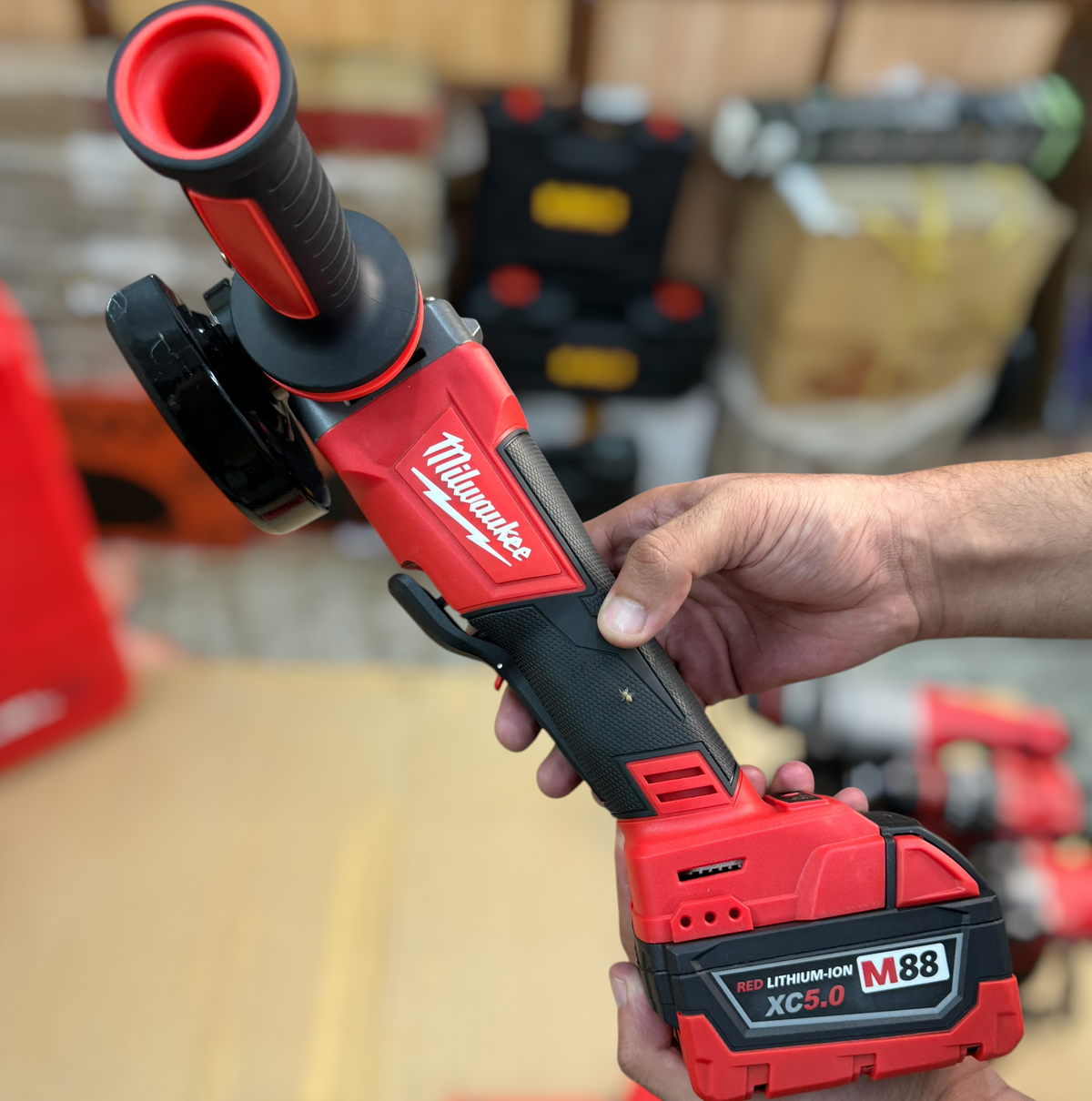 4-in-1 Cordless Brushless Drill Machine Set with Tool Kit (Milwaukee-Style)